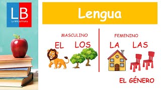 El Sustantivo GÉNERO masculino y femenino✔👩‍🏫PRIMARIA [upl. by Anaud]