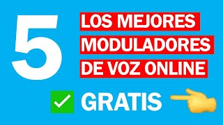 🥇 5 MEJORES MODULADOR DE VOZ ONLINE GRATIS 2021  CAMBIA VOZ ONLINE SIN DESCARGAR NADA FUNCIONA 😲 [upl. by Salocin738]