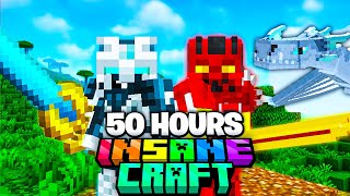 I Survived 50 Hours In INSANECRAFT in Minecraft [upl. by Akenn424]