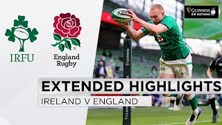 Ireland v England  EXTENDED Highlights  Victory in Standers Last Test  2021 Guinness Six Nations [upl. by Ayela]