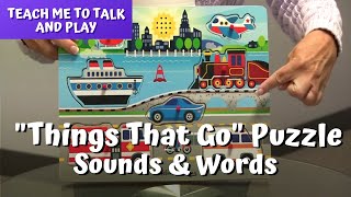 Speech Therapy Videos for Young ChildrenThings That Go PuzzleSounds amp WordsLaura Mize [upl. by Ahseem]