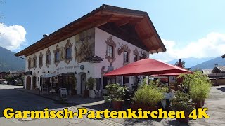 GarmischPartenkirchen Germany Walking tour 4K [upl. by Hosfmann]