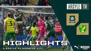 Plymouth Argyle v Norwich City highlights [upl. by Suivatnad689]