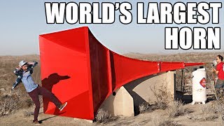 Worlds Largest Horn Shatters Glass [upl. by Okram]