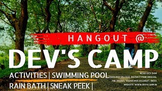 Devs Camp amp Resort  NrBaroda  Activities  Swimming Pool  Rain Dance  Sneak Peek [upl. by Anivol]