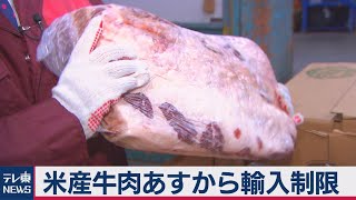 米産牛肉あすから輸入制限（2021年3月17日） [upl. by Nahtad]