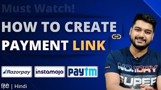 How to Create Payment Link  Take payment through Razorpay Instamojo and Paytm link  2020 [upl. by Kern]