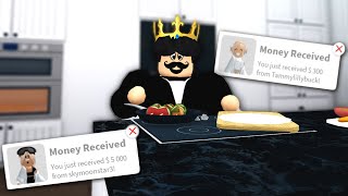 BEING PAID AS A BLOXBURG BUTLER [upl. by Whitcher]