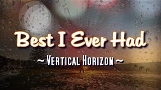 Best I Ever Had  KARAOKE VERSION  Vertical Horizon [upl. by Aidroc960]