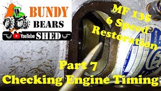 MF135 Restoration 7 Timing and Removing the Injection Pump [upl. by Saks301]