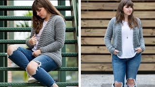 Crochet the Everyday Cardigan Sweater [upl. by Arrik]