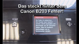 Das steckt hinter der Canon Fehlermeldung B203 [upl. by Laerdna]