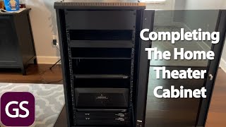 Completed Home Theater Cabinet Rack Build [upl. by Ellierim701]