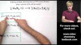 Gas Stoichiometry Equations Part 2 [upl. by Rolat137]