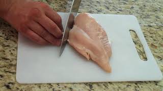 How to Cut amp Clean Boneless Skinless Chicken Breast [upl. by Hein]