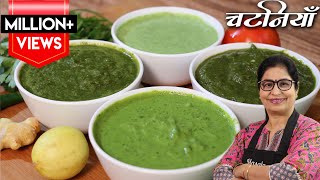 धनिये की 4 चटपटी चटनियाँ बनाओगे तो उंगलिया चाटते रह जाओगे  Quick amp Easy Dhaniya Chutney Recipe [upl. by Annaitsirk719]