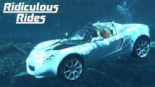 The World’s First Underwater Car  RIDICULOUS RIDES [upl. by Redleh]