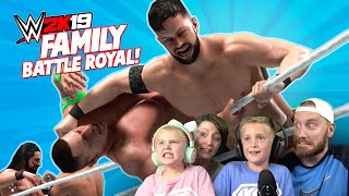 WWE 2k19 Family Battle Royal  KCity GAMING [upl. by Enajyram]