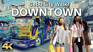 Ultimate Walk Around DOWNTOWN Cebu City Philippines 4K [upl. by Amitie]