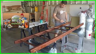 Como hacer una escalera decorativa y rustica en madera  Make a Decorative Ladder for Blankets [upl. by Basilio549]