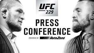 UFC 229 Press Conference Khabib vs McGregor [upl. by Ekralc]