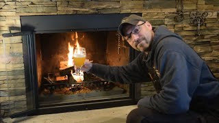 How to Start a Fire in the Fireplace The EASY WAY [upl. by Vinson]