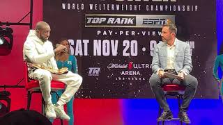 TERENCE CRAWFORD VS SHAWN PORTER PRESS CONFERENCE LIVE [upl. by Atnwahsal]