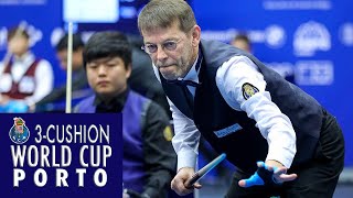 3Cushion World Cup Porto 2019  Torbjörn Blomdahl vs Cho MyungWoo [upl. by Alieka]