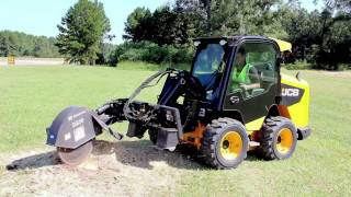 JCB Skid Steer Stump Grinder Attachment [upl. by Fechter]