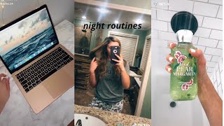 night routine tik tok compilation ✨🌒 [upl. by Ameg]