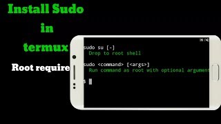 Install sudo install termux Root require [upl. by Fisa]