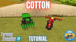 HOW TO GROW COTTON  Farming Simulator 22 [upl. by Eiramanitsirhc]