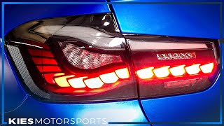 GTS OLED Style Tail Lights  BMW F30 and F80 M3 [upl. by Karolina]