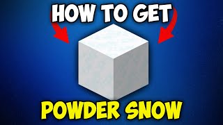 How to Get POWDER SNOW in Minecraft [upl. by Luciana]