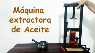 Máquina casera para extraer aceites vegetales [upl. by Blinni]