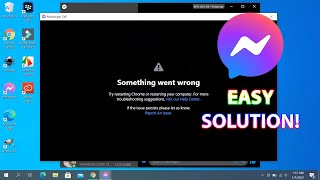 Messenger Video Call Something Went Wrong  Solved [upl. by Pollie57]