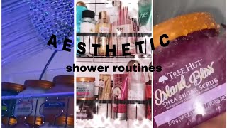 Aesthetic tik tok shower routines🚿  Tik Tok compilation🔮 [upl. by Aniaz]