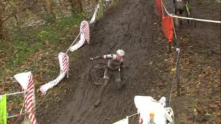 Craziest Cyclocross Crashes In Overijse [upl. by Owiat]