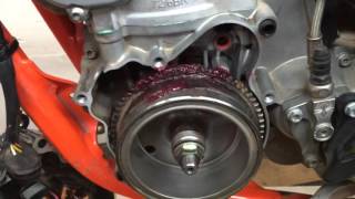 Howto Service the KTM 250300 EStarter Gear Drive [upl. by Tasha]