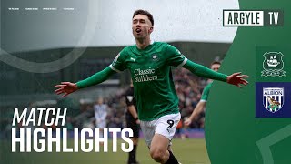 Match Highlights  Argyle v West Bromwich Albion [upl. by Gwenette]