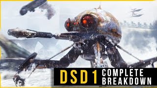 CIS Droids  DSD1 Dwarf Spider Droid COMPLETE Breakdown [upl. by Irtimd]