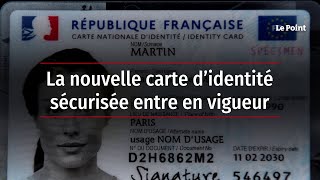 La nouvelle carte d’identité sécurisée entre en vigueur [upl. by Tatiania607]