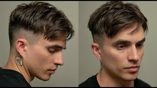 EASY MESSY Textured Hairstyle  Mid Skin Fade for Men 2021 [upl. by Trevah316]