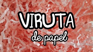 CÓMO HACER VIRUTA de PAPEL [upl. by Nickles]