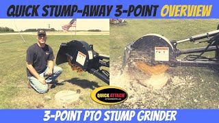 Quick StumpAway™ 3Point PTO Stump Grinder overview [upl. by Nathanil114]