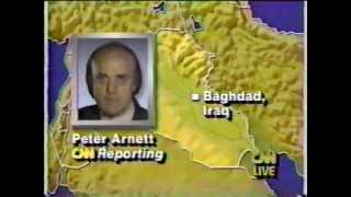 Operation Desert Storm  CNN Live News Coverage  Part 1 [upl. by Anerbes]