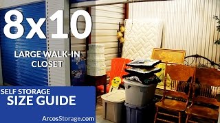 8x10 Size Guide Self Storage [upl. by Ecydnarb]