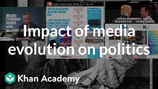 Impact of media evolution on politics  US government and civics  Khan Academy [upl. by Aehsat864]