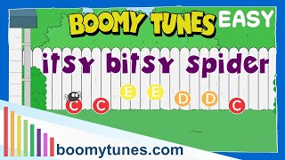 Itsy Bitsy Spider EASY  BOOMWHACKERS Play Along [upl. by Nodnil126]