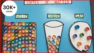 DIY States of Matter  Solid Liquid Gas  Grade 3 Science Project [upl. by Alilad405]